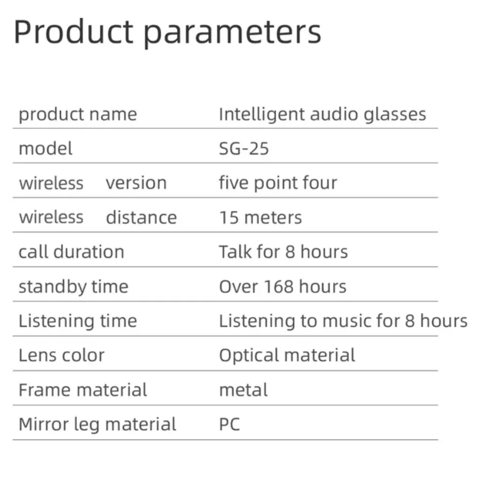 Smart Audio Glasses with Black and Gold Frame